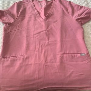 Figs Casma Scrubs Top, Size XXL - Chalk Pink